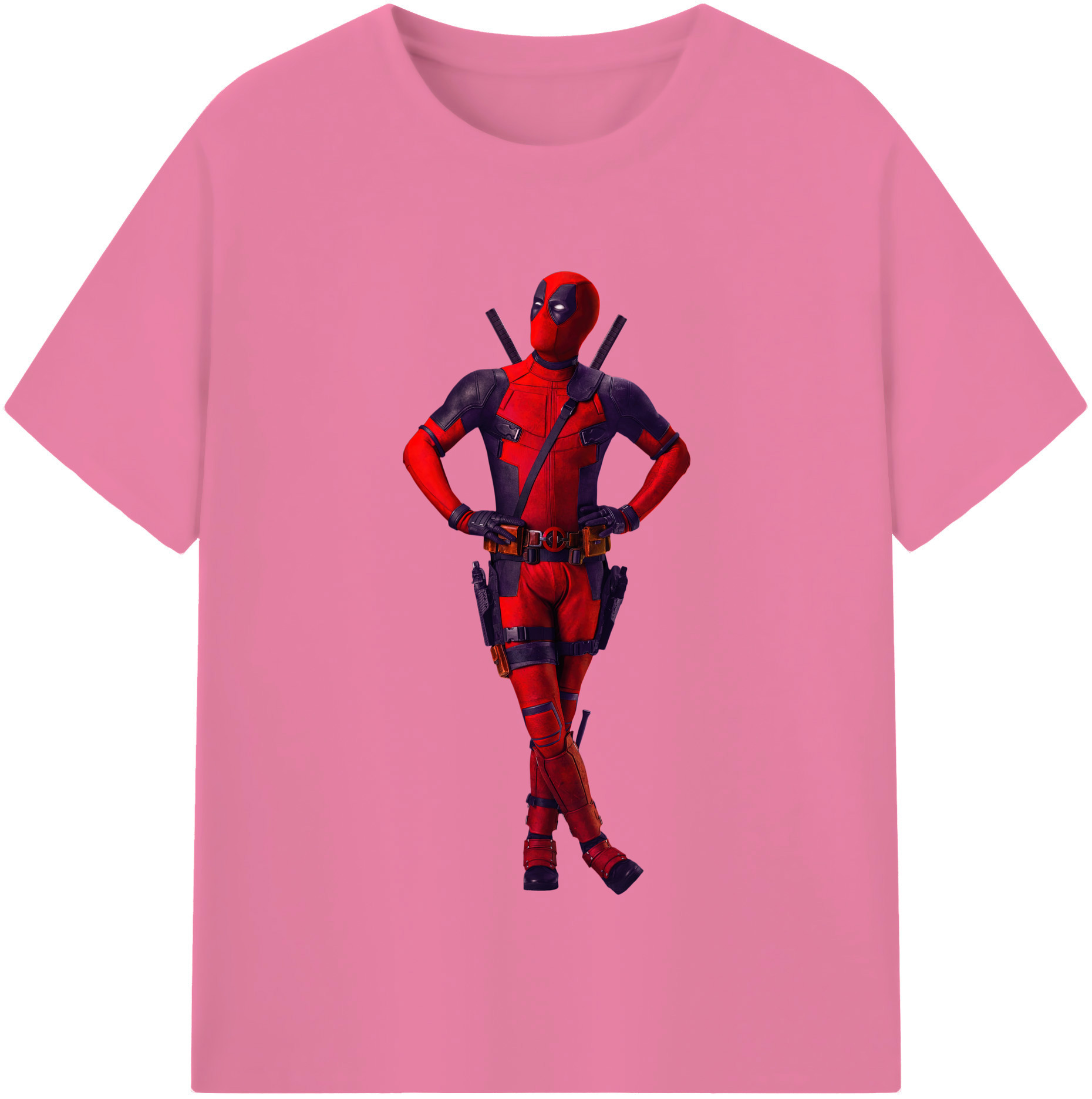（画像用） Deadpool デッドプール 綿100％半袖Tシャツ（フロントプリント）
